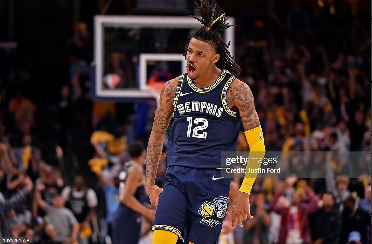 Ja Morant for the Grizzlies (via Getty Images)