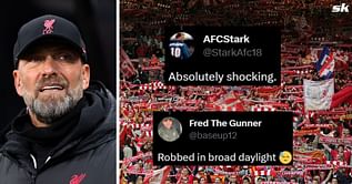 "Robbed in broad daylight" - Fans react as PGMOL release audio exchange between officials during disallowed goal for Liverpool against Spurs