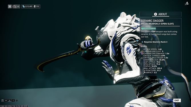 Warframe Ceramic Dagger build guide: Drop location, Incarnon build, and more