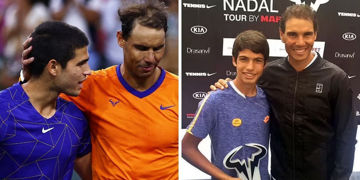 Carlos Alcaraz and Rafael Nadal