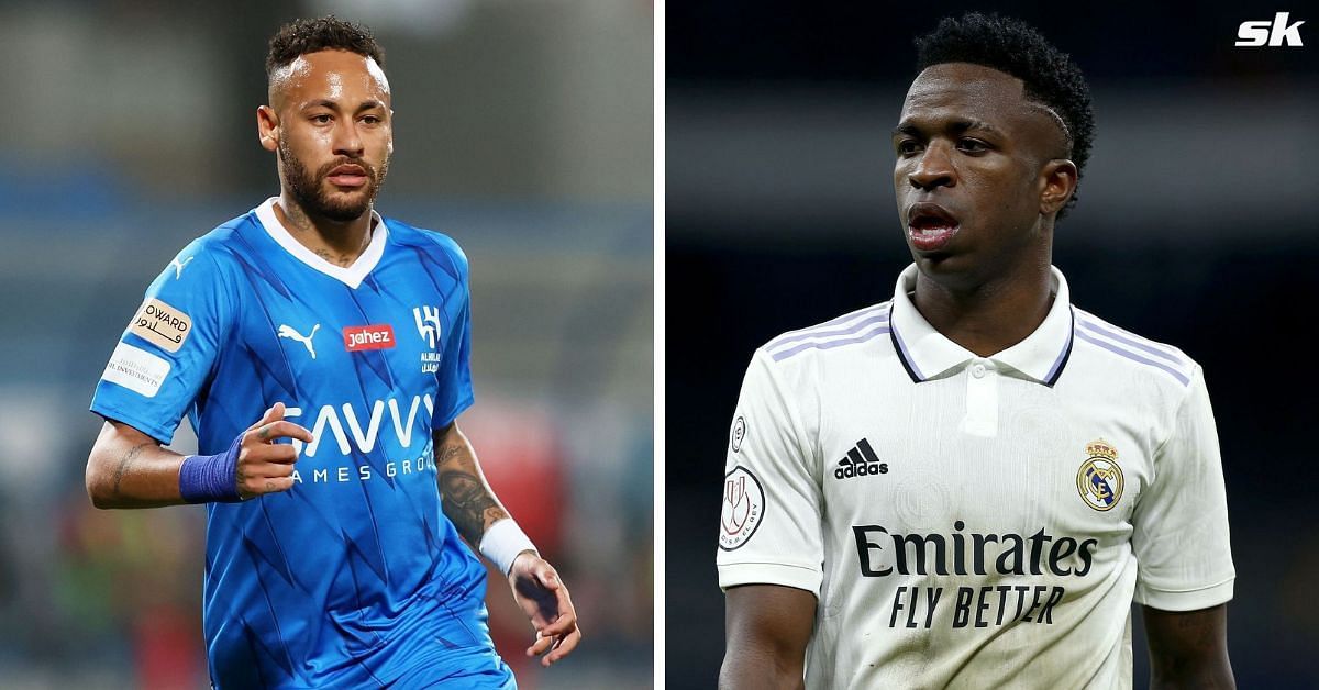 Neymar (left) and Vinicius Jr.