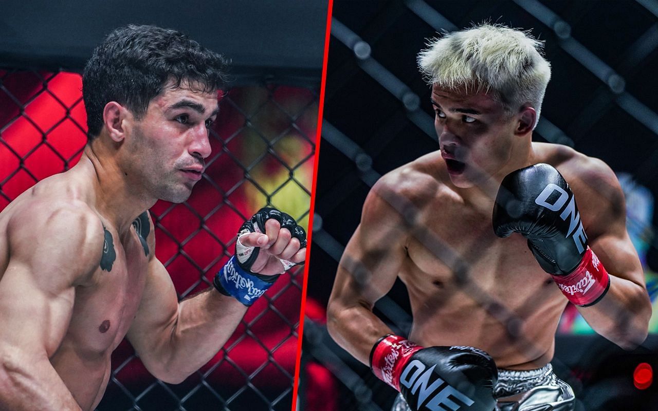 Rui Botelho (Left) faces Zhang Peimian (Right) at ONE Fight Night 16