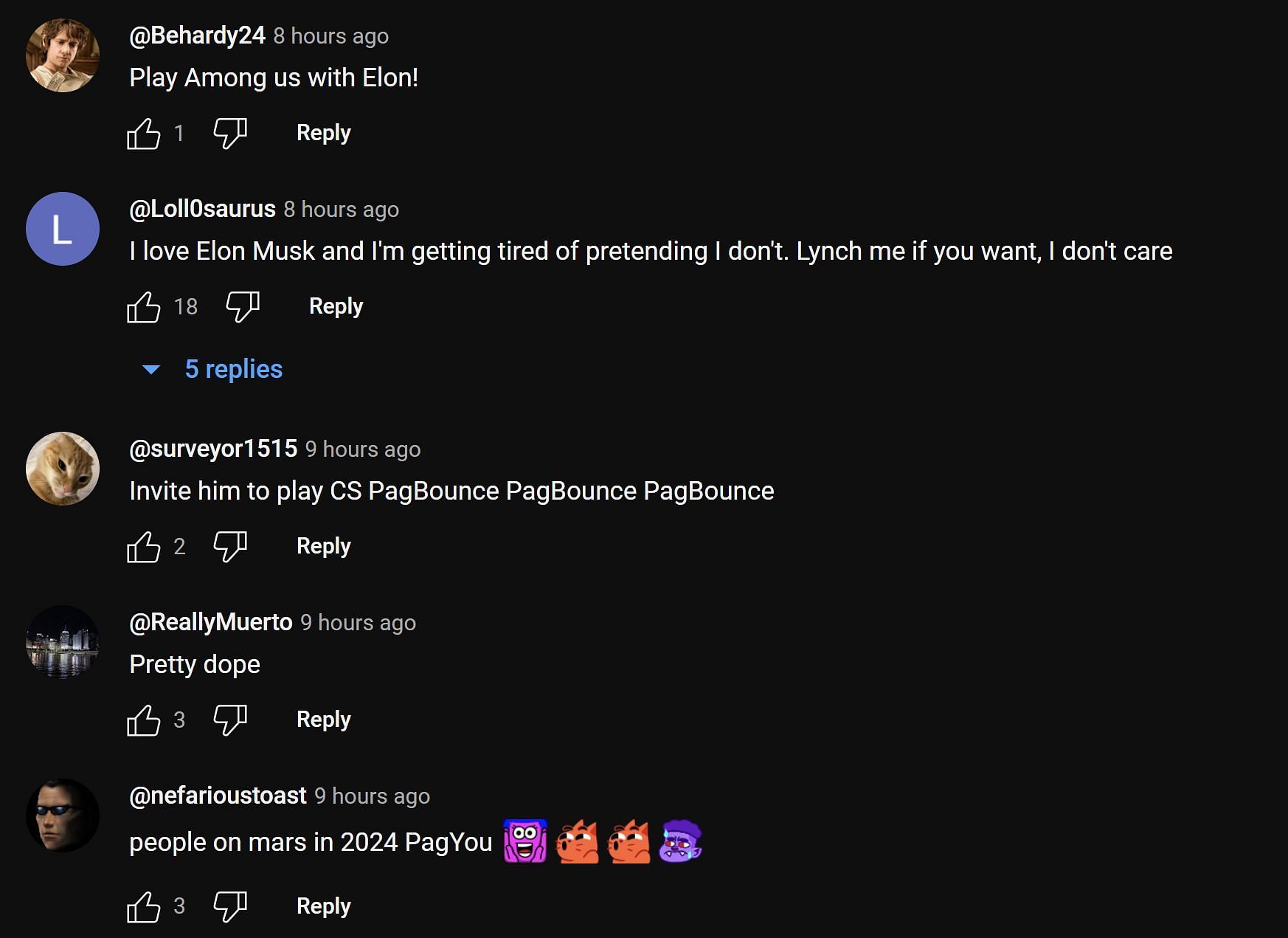 Fans in the YouTube comments section weighing in on the streamer&#039;s clip 4/4 (Image via YouTube)