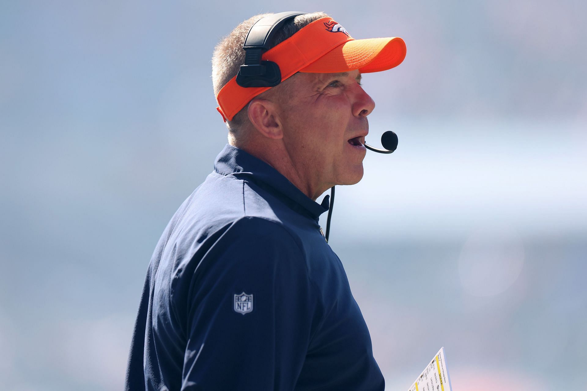 Sean Payton during Denver Broncos vs. Chicago Bears