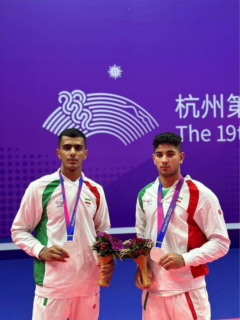 Amirmohammad zafardanesh and AliReza with silver medal in Asian games