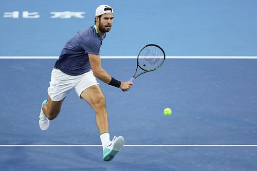 Karen Khachanov at the 2023 China Open.