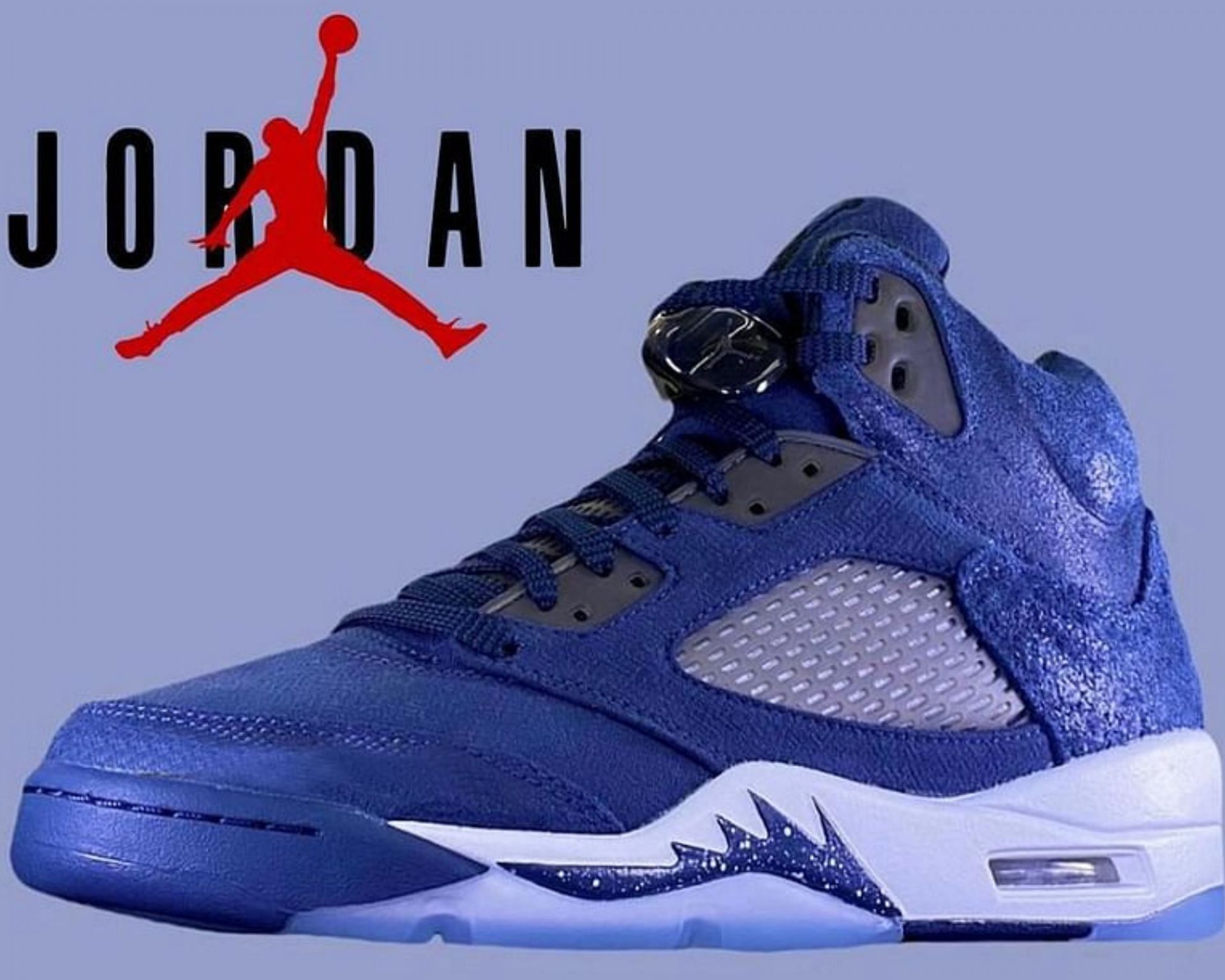 The Nike Air Jordan 5 &ldquo;Midnight Navy&rdquo; sneakers (Image via Sportskeeda)