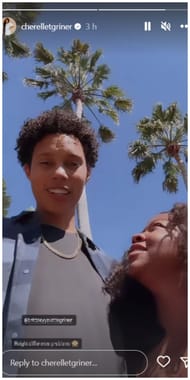 Brittney and Cherelle finding it humorously hard to capture a photo due to their height differences (via Instagram)