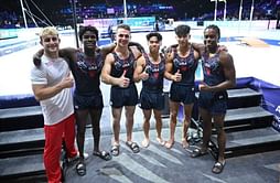 Team USA men finish second in the qualification round at the World Artistic Gymnastics Championships 2023