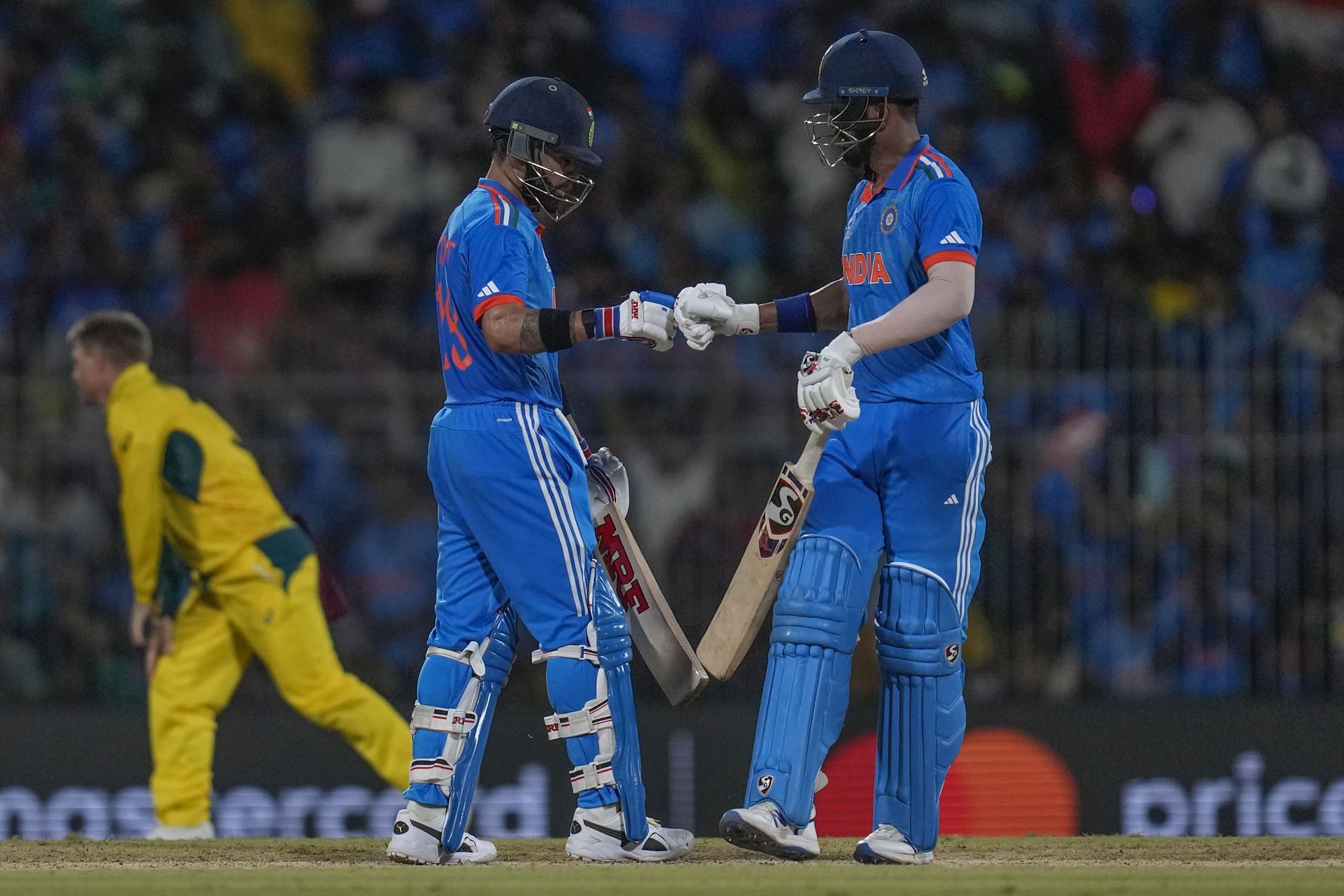 India were boosted by a mammoth partnership between KL Rahul and Virat Kohli