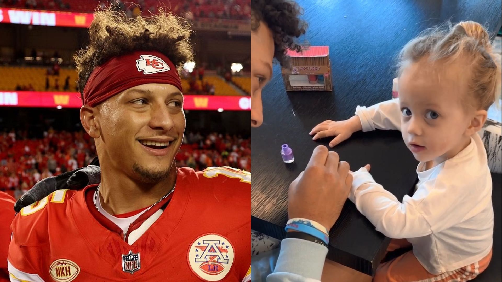 Patrick Mahomes enjoying some family time after a shocking loss at the disastrously hapless Broncos 