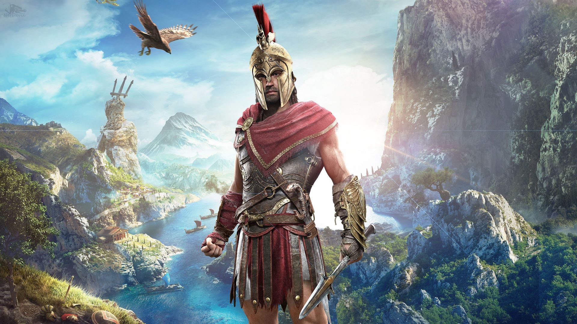 Alexios was one of the characters you can play as in Odyssey. (Image via Ubisoft)