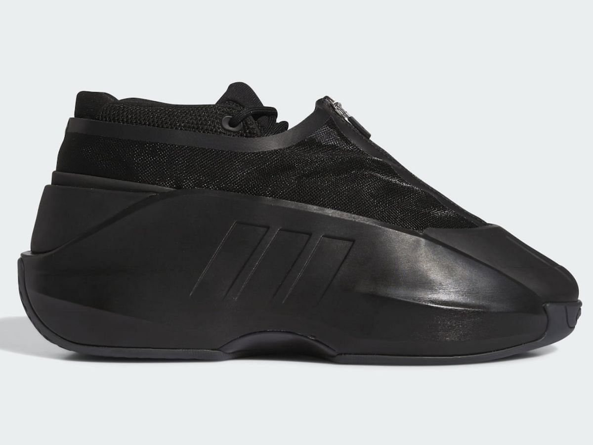 A closer look at the Crazy 1 IIInfinity &ldquo;Triple Black&rdquo; sneakers (Image via Adidas)