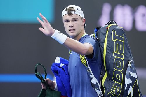 Holger Rune after being eliminated from the China Open