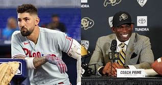 MLB star Nick Castellanos gets caught up with Deion Sanders effect, dons Coach Prime hoodie after Phillies win