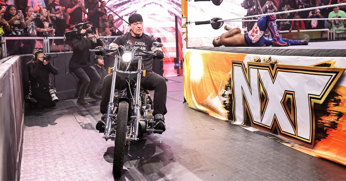The Undertaker making his entrance on NXT.