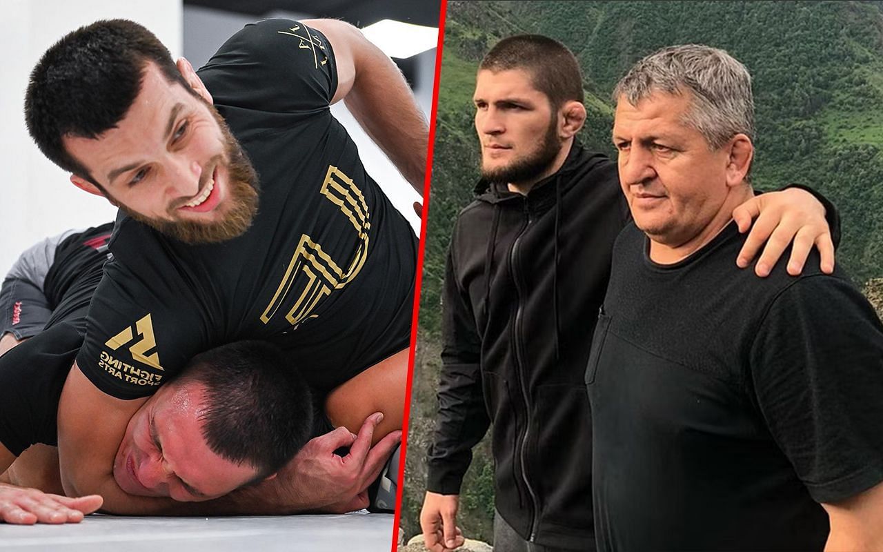 Magomed Abdulkadirov (L) Khabib Nurmagomedov with his father (R) | Photo by ONE Championship