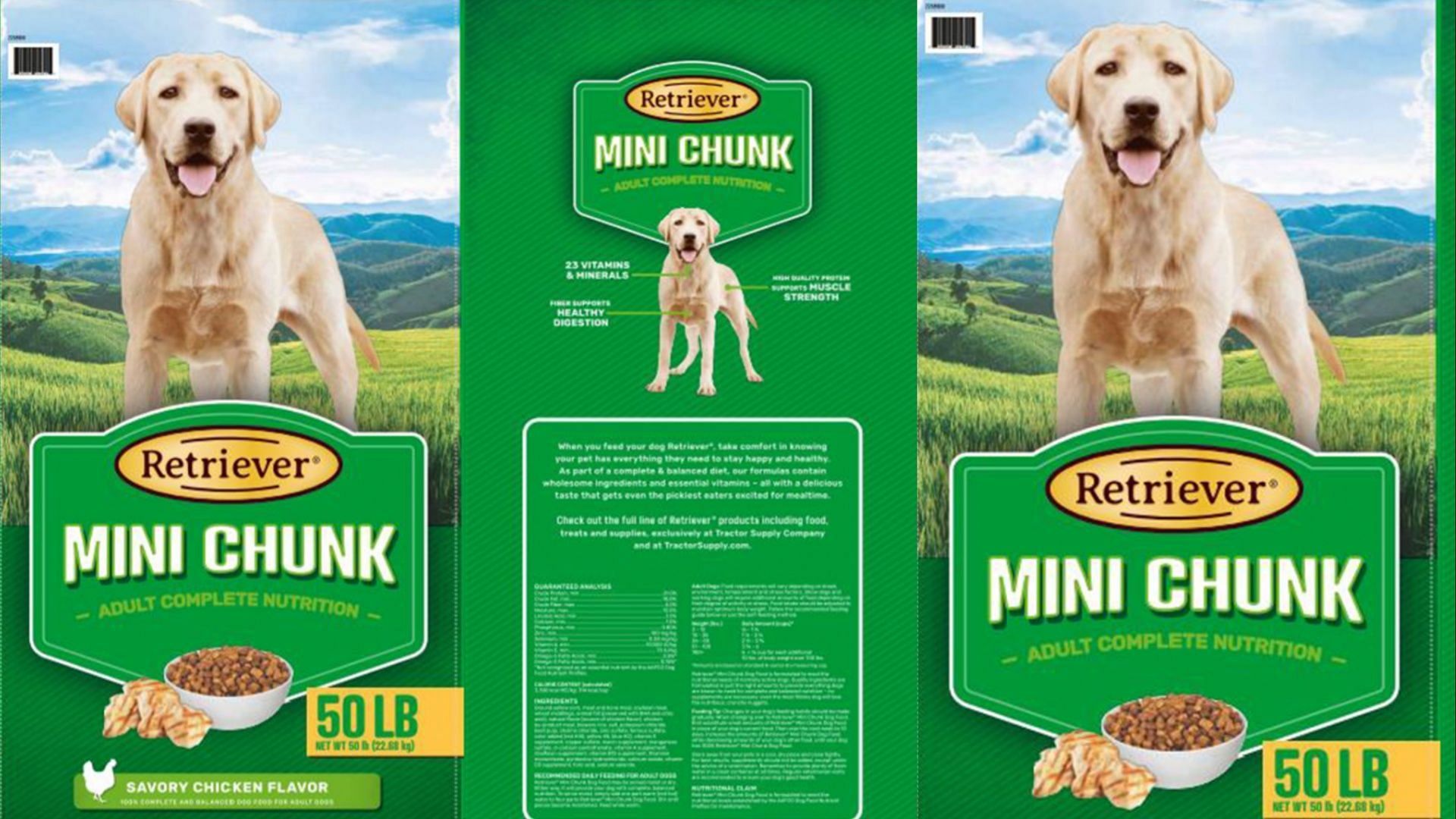 The recalled Retriever Dry Dog Food products should not be given to pets (Image via FDA)
