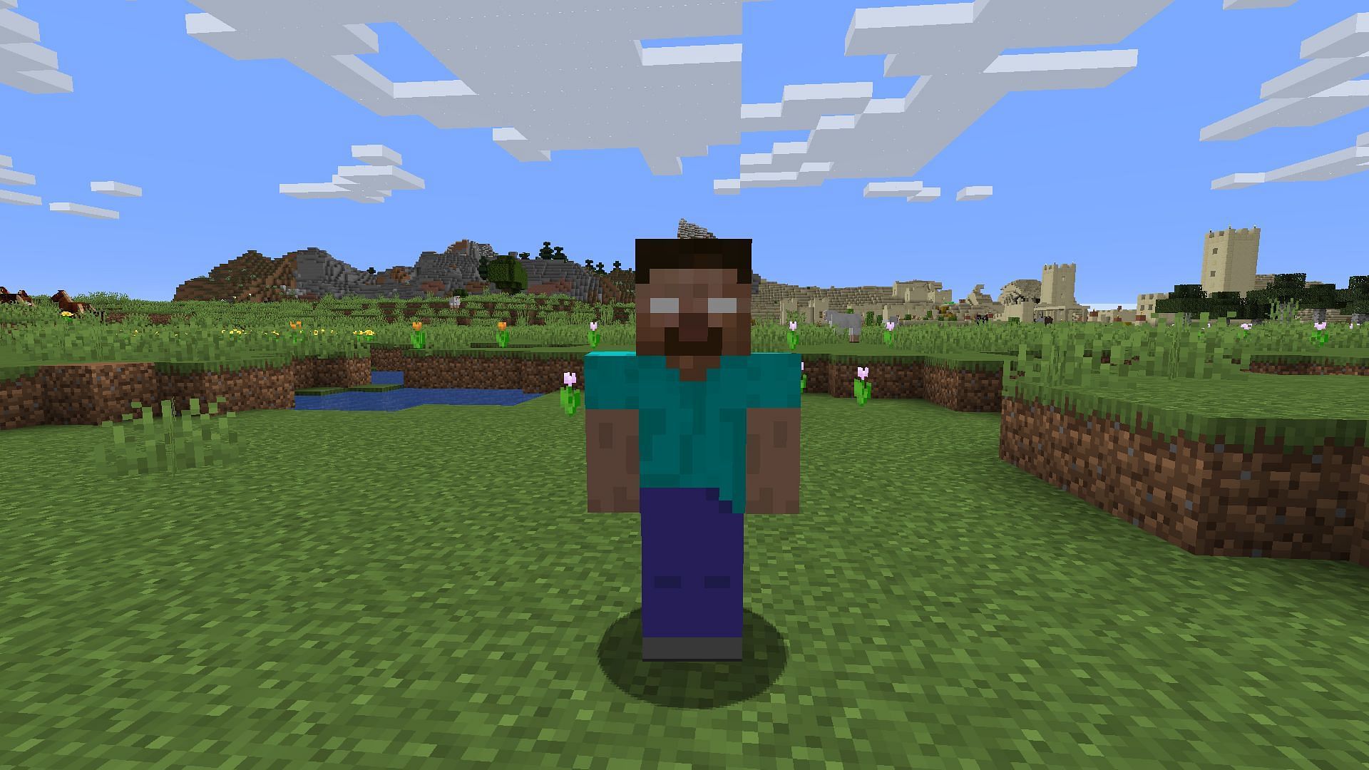 Herobrine mod adds the famous mythical character, along with various other features in Minecraft (Image via CurseForge)