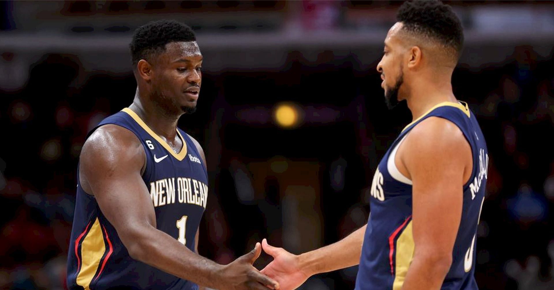 New Orleans Pelicans teammates Zion Williamson and CJ McCollum