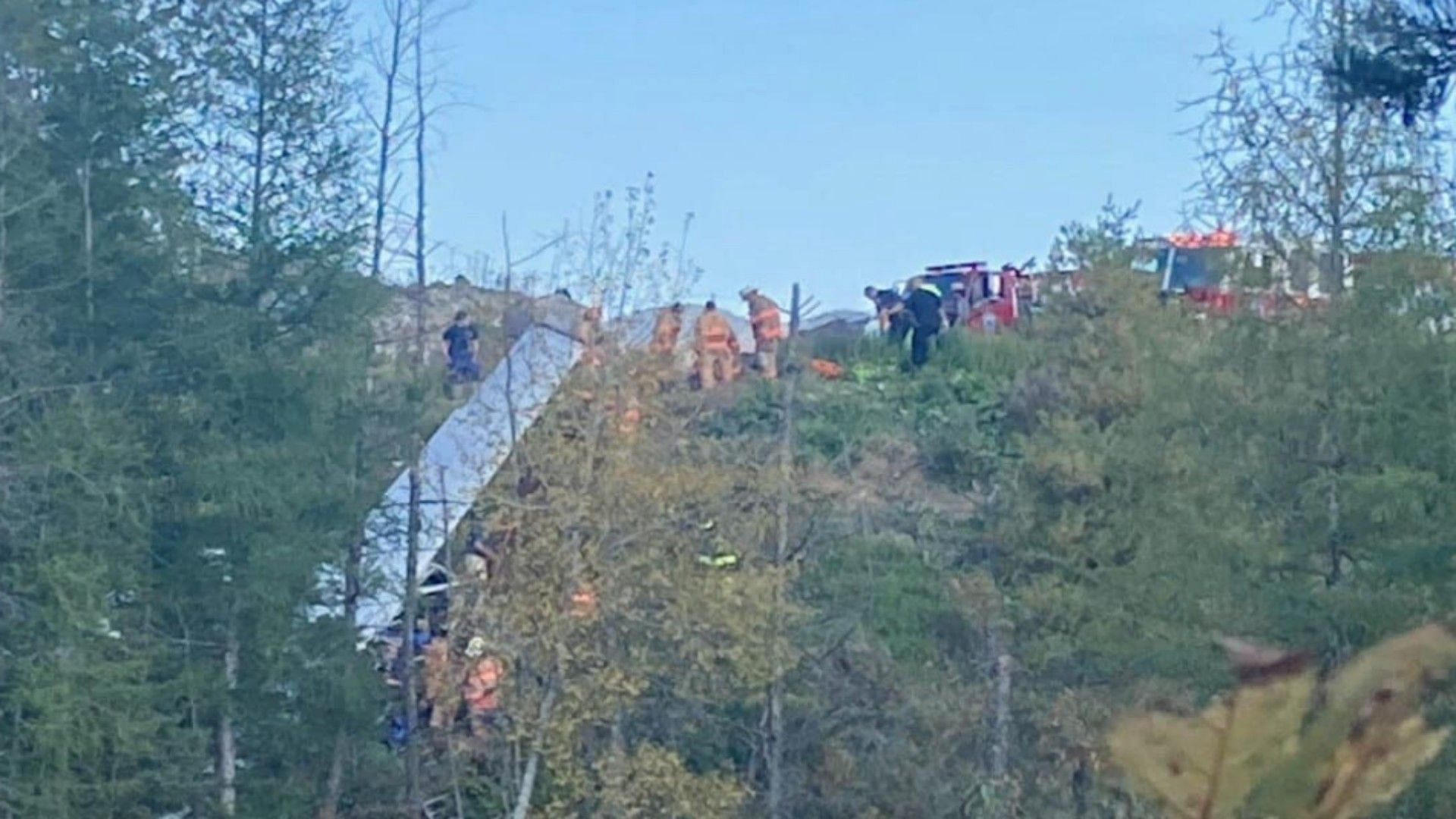 Crash site near Lake Placid Airport (Image via Gregory Feith/Facebook)