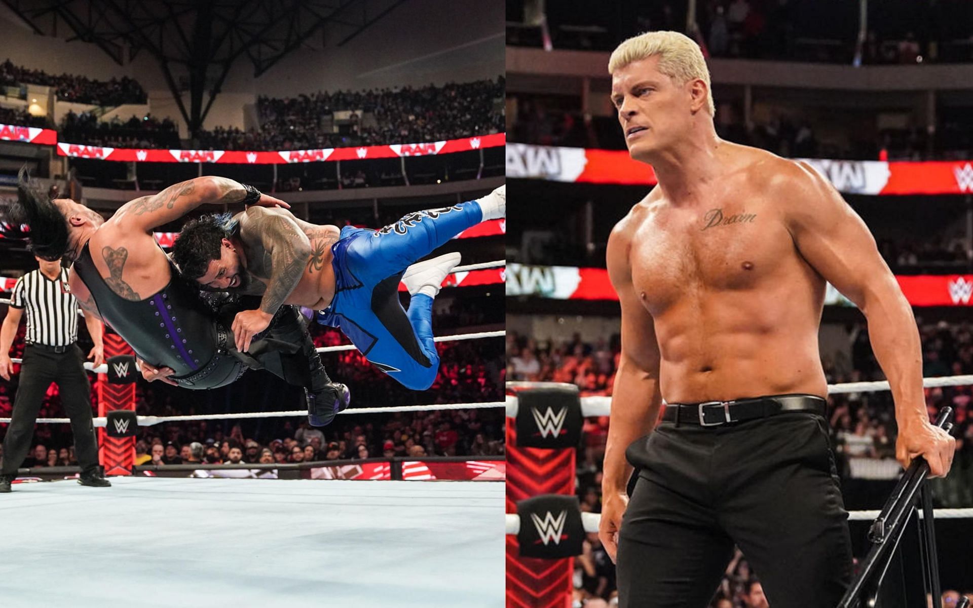 WWE Raw के मेन इवेंट में जबरदस्त बवाल मचा 