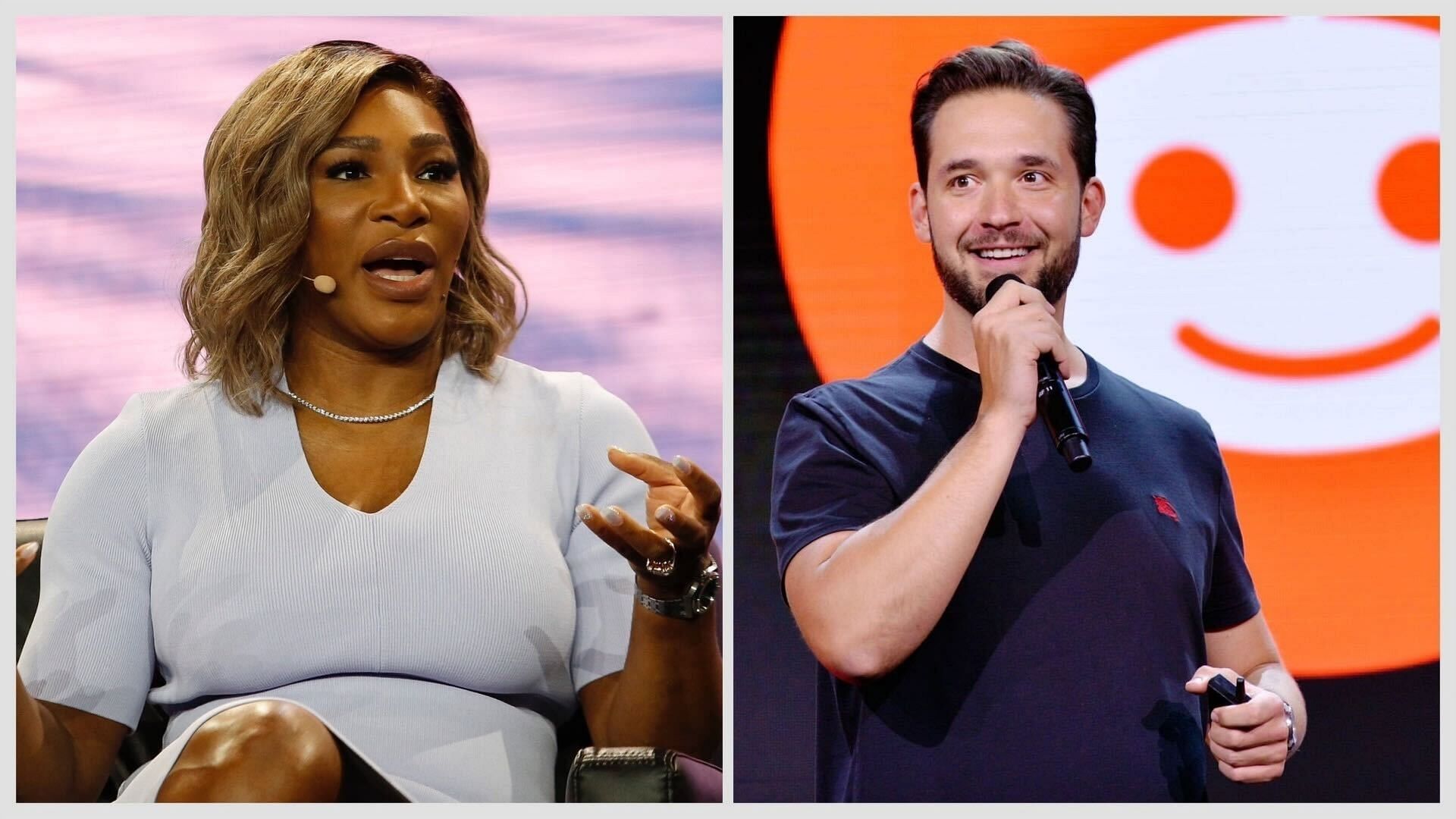 Serena Williams (L) and Alexis Ohanian (R)