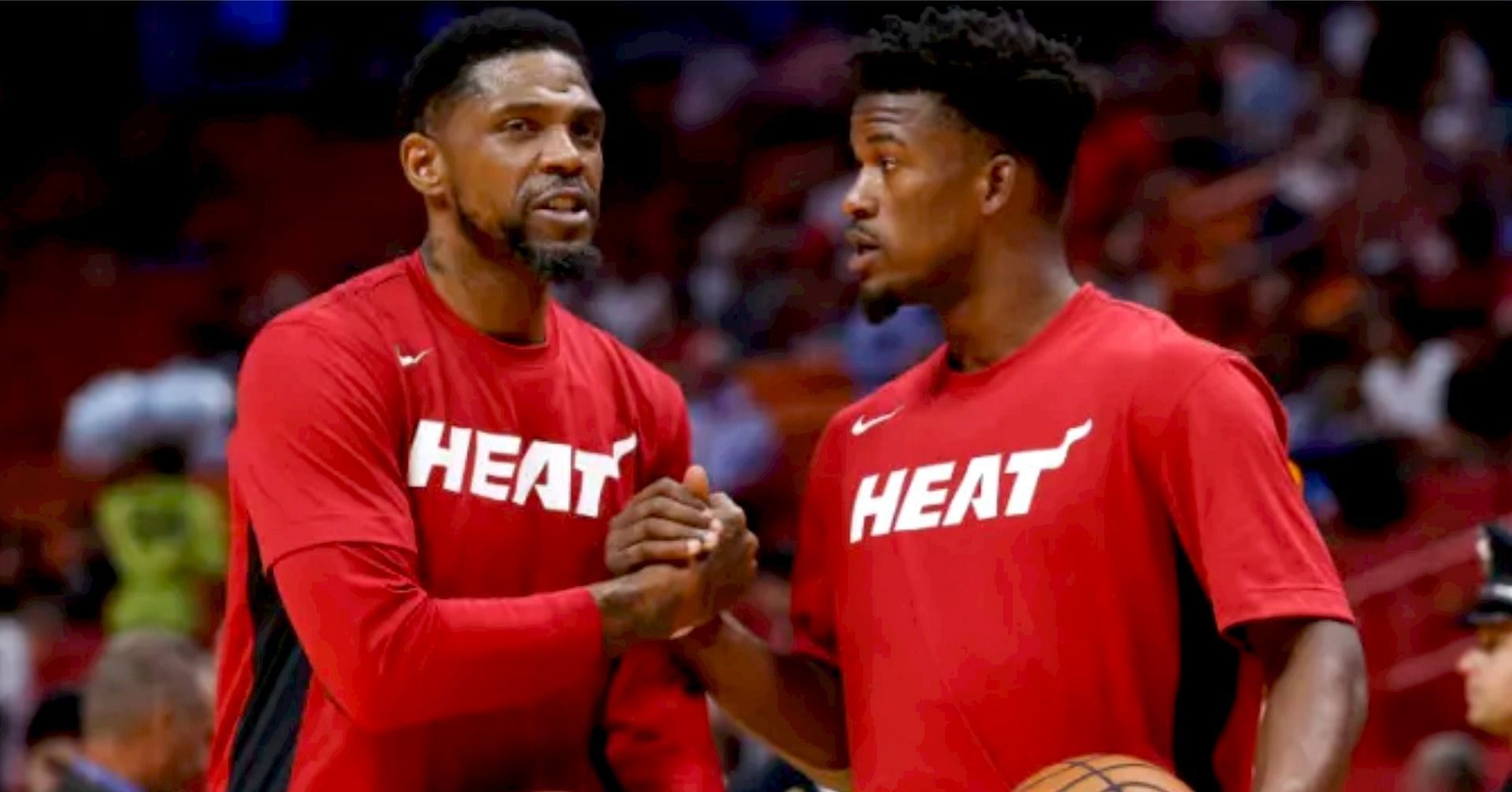 Former Miami Heat teammates Udonis Haslem and Jimmy Butler