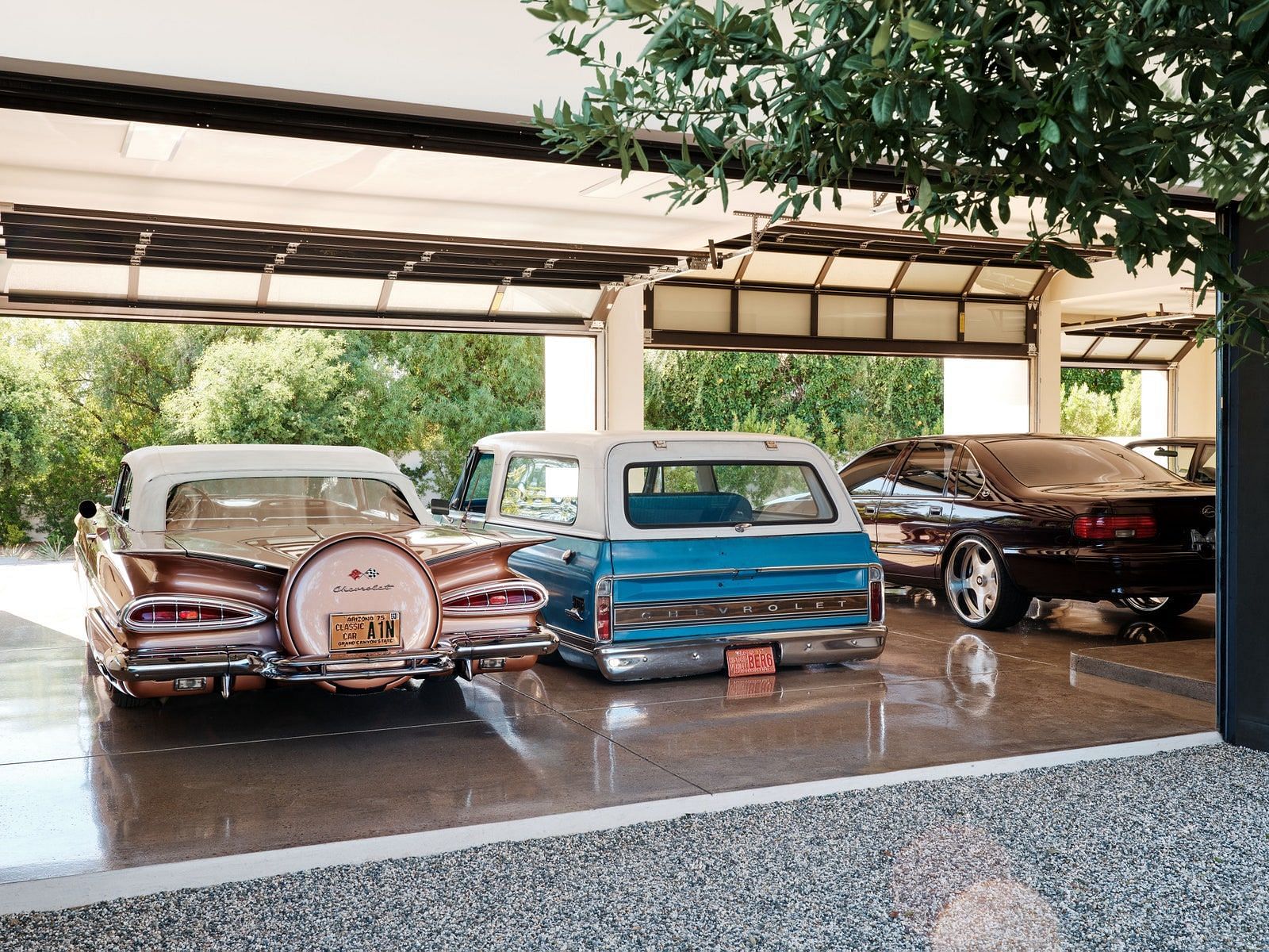 Devin Booker&#039;s car collection. (Photo: Architectural Digest)