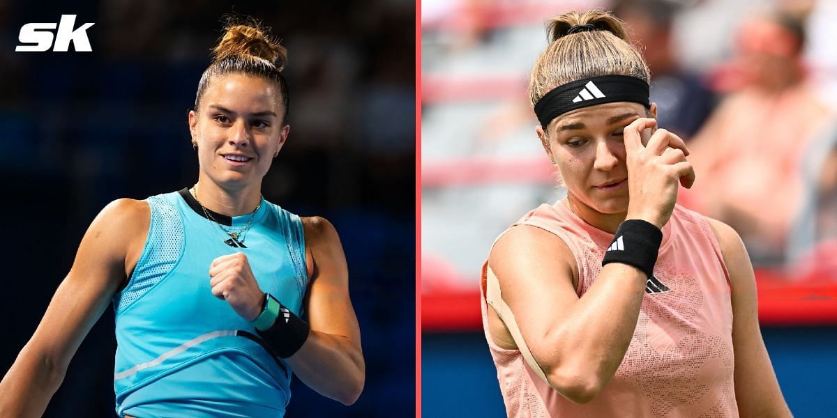 Maria Sakkari reacts to stepping in for injured Karolina Muchova at WTA Finals