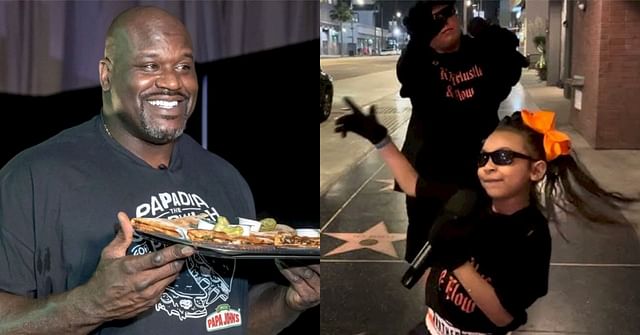 “Where’s my Papa John pizza?”: Shaquille O’Neal gets kicked by Lil K.K ...