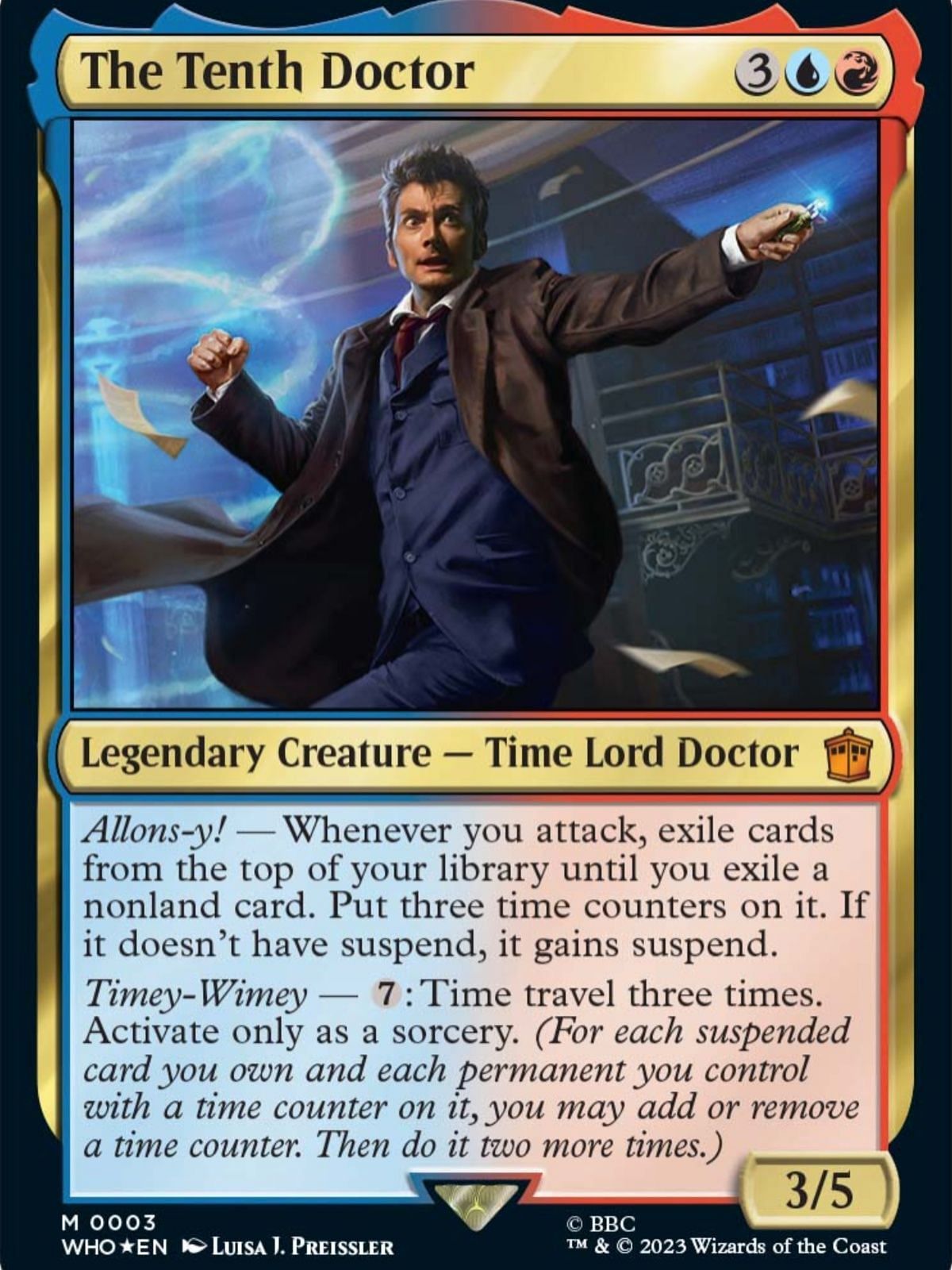 The Tenth Doctor in MTG (Image via Wizards of the Coast)