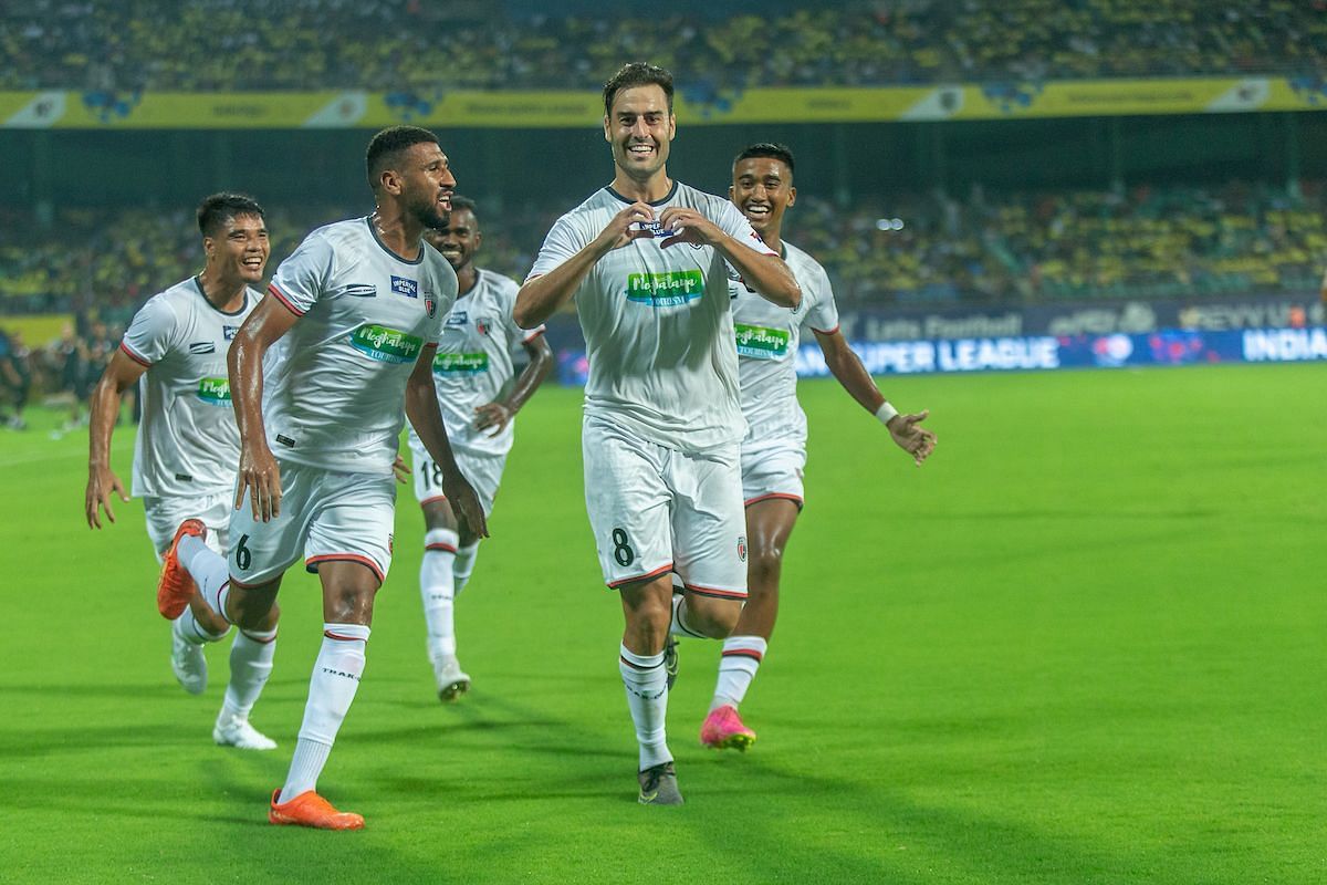 NorthEast United FC played out a 1-1 draw against Kerala Blasters (Image courtesy: ISL Media)