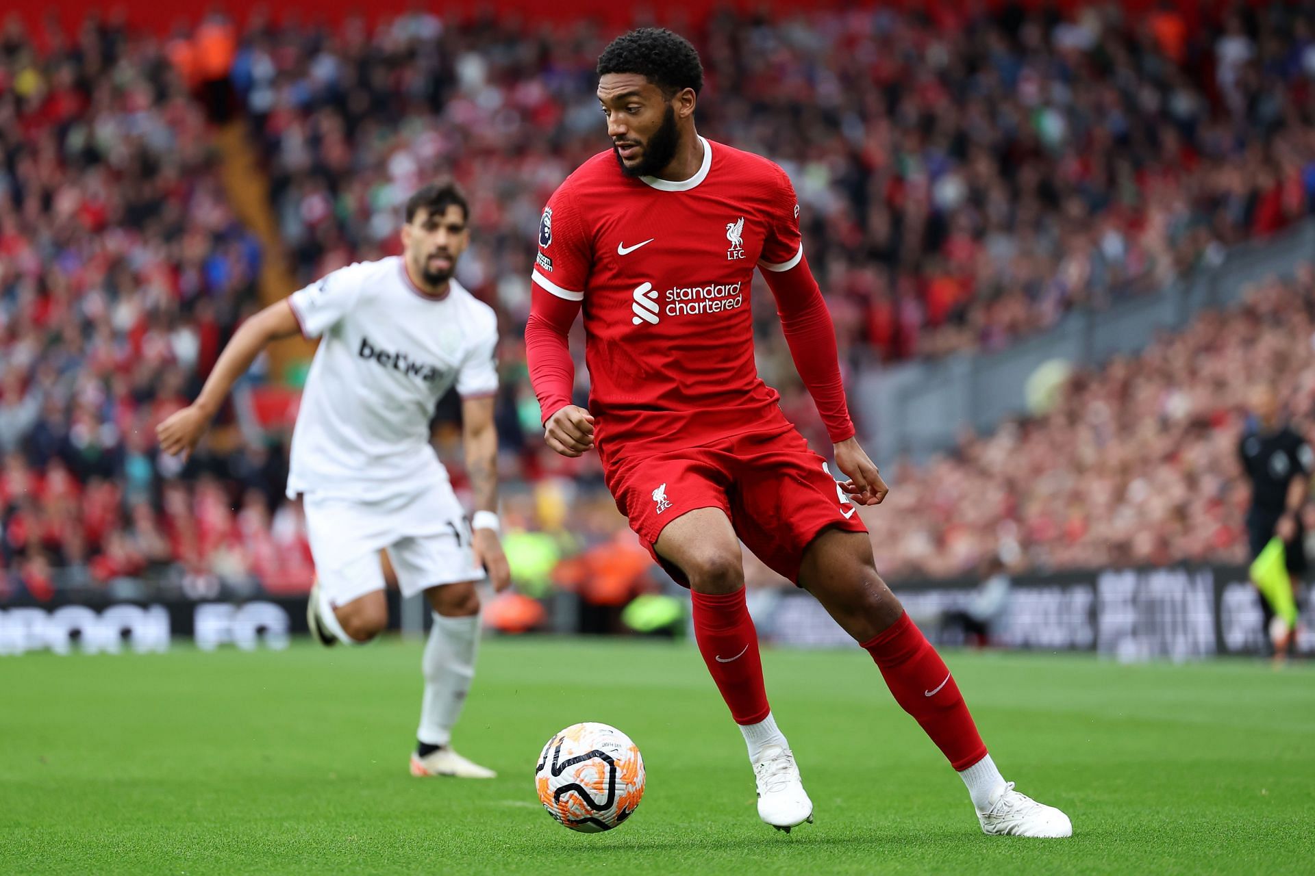 Joe Gomez is enjoying his football.