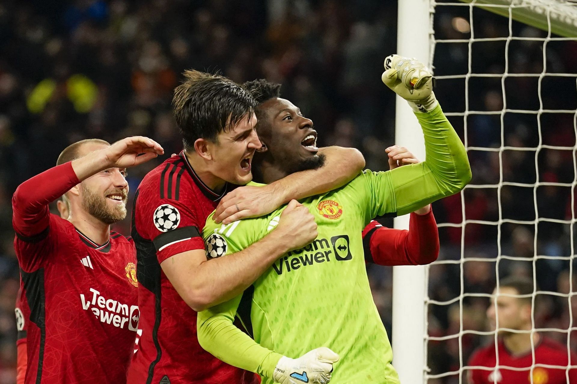 Andre Onana saved a late penalty to help United seal the win.