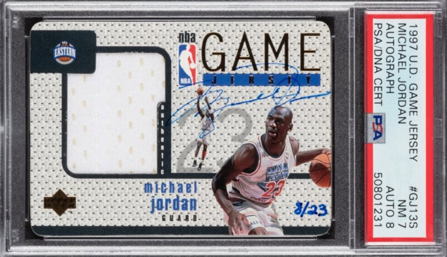 This signed basketball card was sold for $1.44 million dollars at an auction