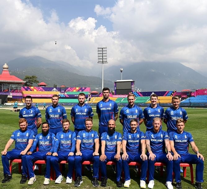 Inconsistent font sizes and sleeve sponsors spotted on England's 2023 World Cup jersey