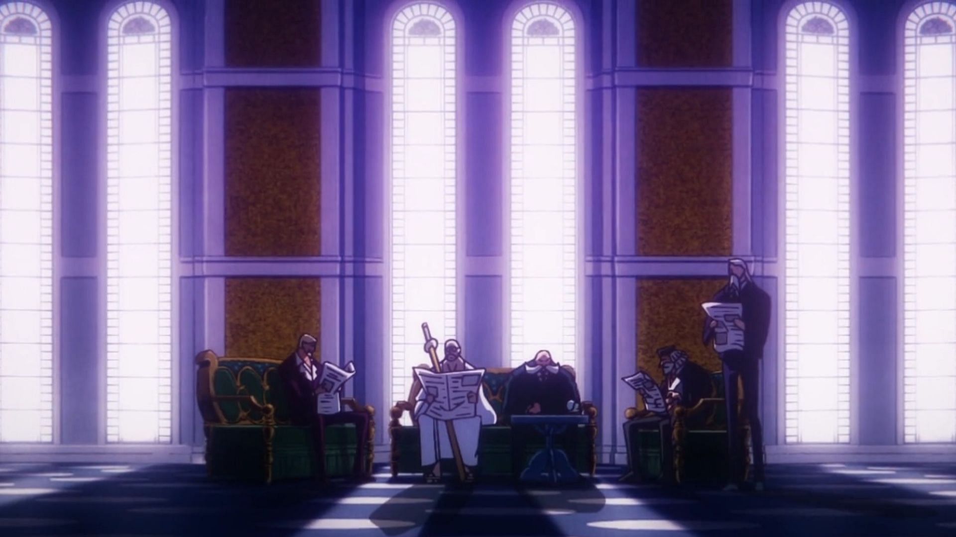 The Five Elders as seen in the anime (Image via Toei)