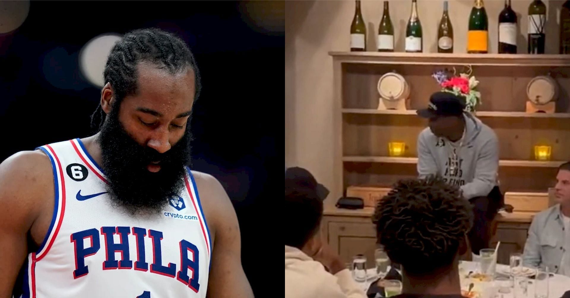 Philadelphia 76ers star guard James Harden and University of Colorado football coach Deion Sanders