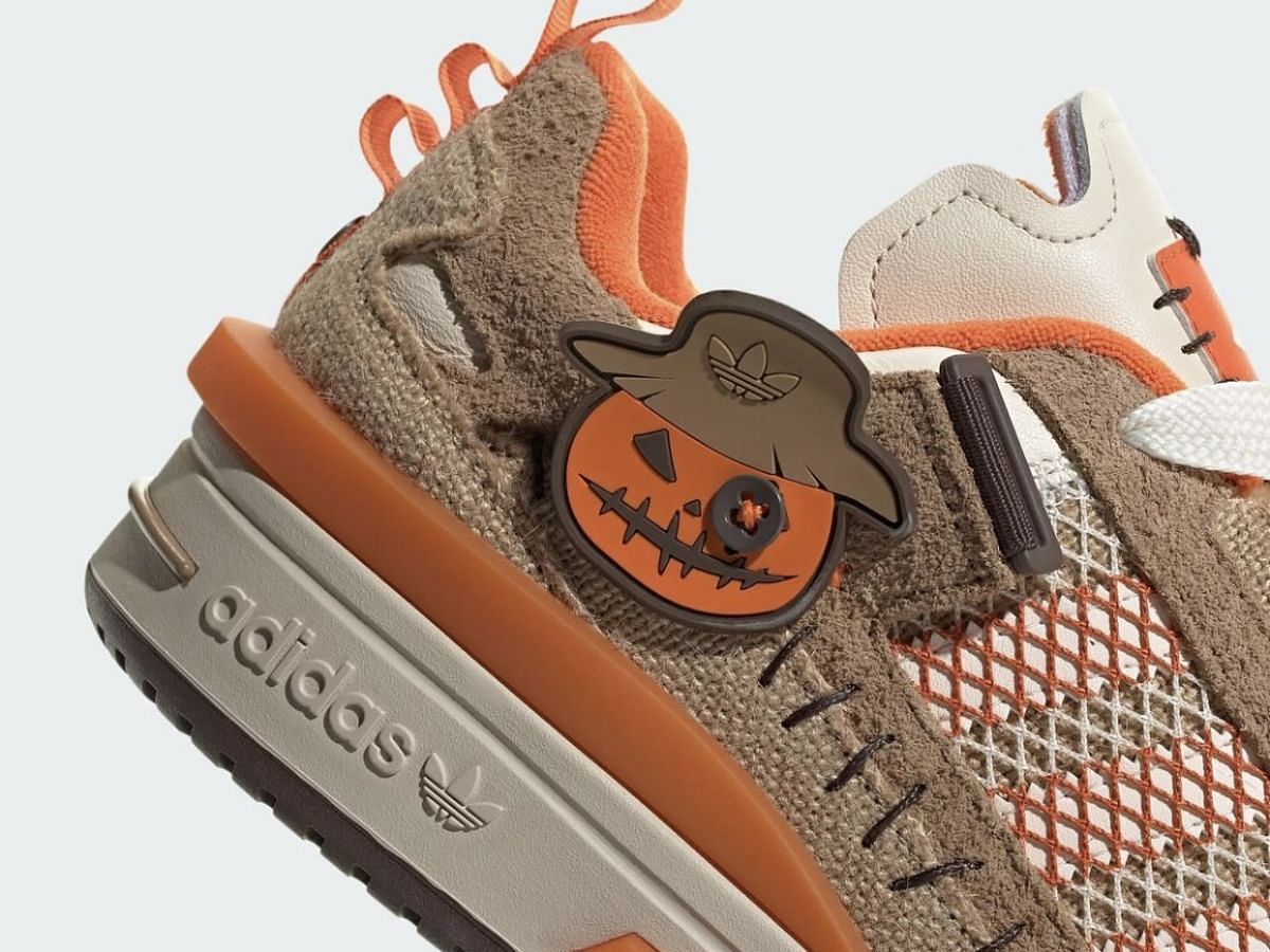 A closer look at the soles of the Forum Mod Low Jack O&#039; Lantern (Image via Adidas)