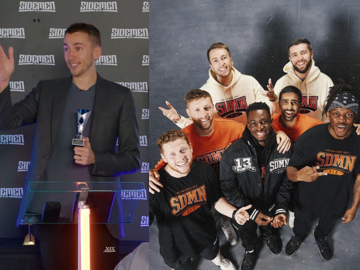 Sidemen 10 Years Award Show Winners (Image via Sportskeeda)