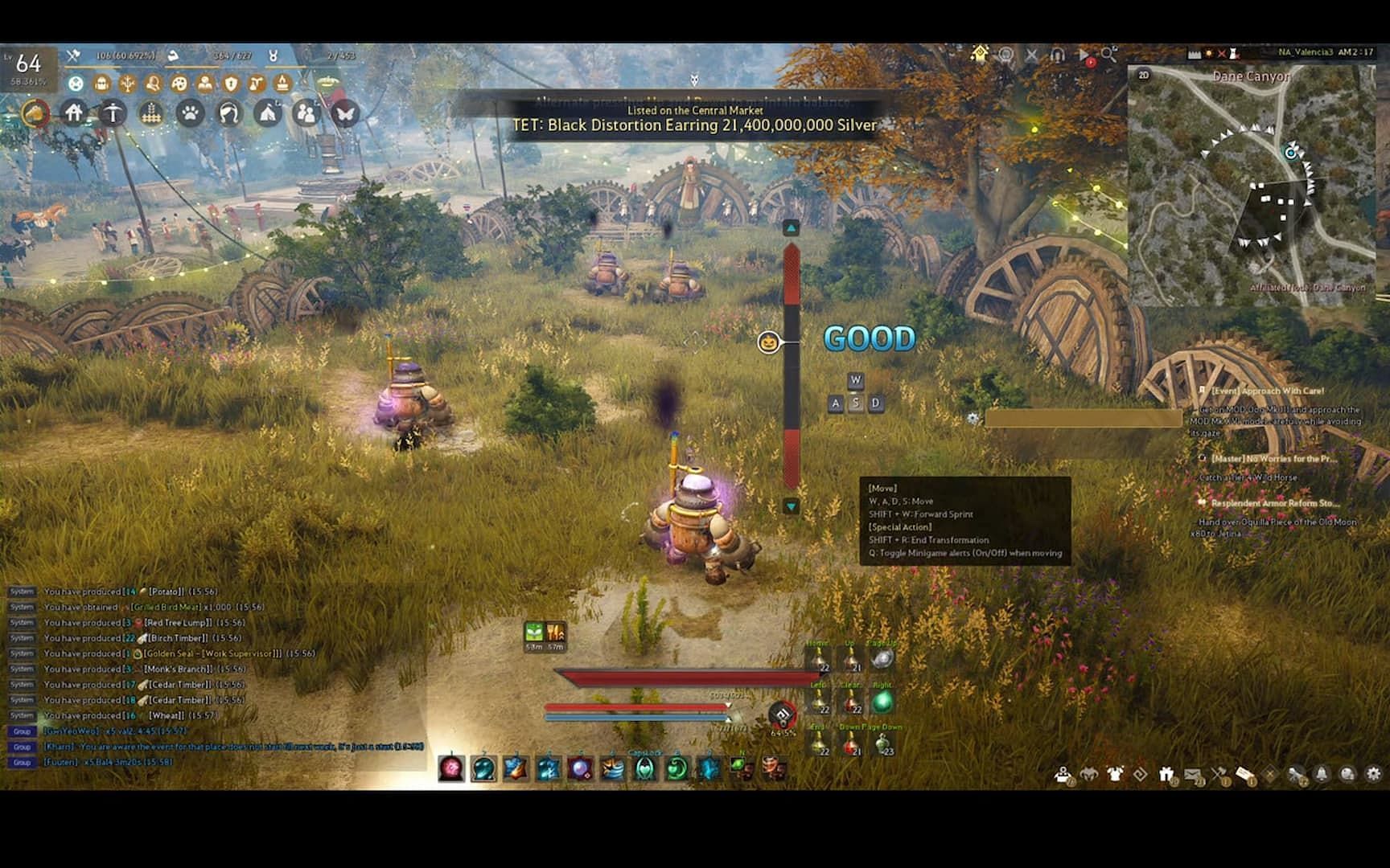 The Red Light Green Light event from last year&#039;s Black Desert Halloween event (Image via Pearl Abyss)