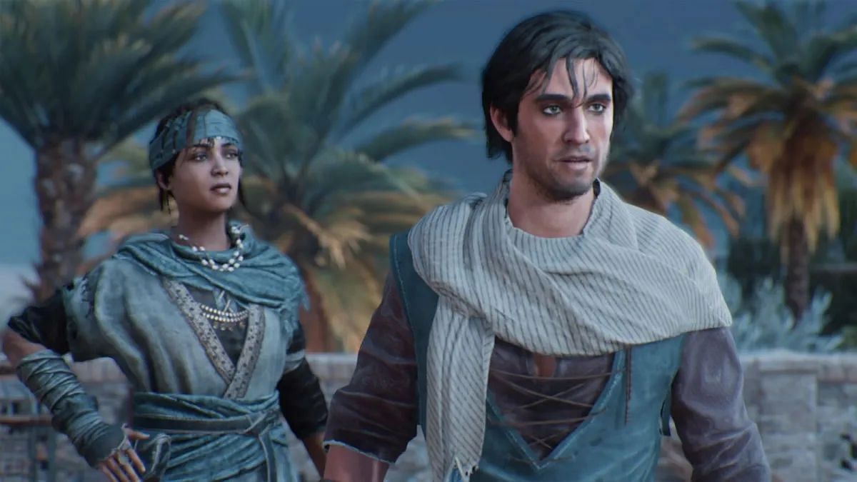 Basim and Nehal in Assassin&#039;s Creed Mirage (Image screenshot from Assassin&#039;s Creed Mirage)
