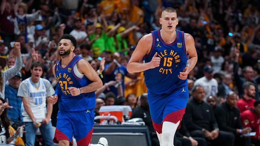 Jamal Murray and Nikola Jokic will look to help the Denver Nuggets improve to 3-0 Sunday vs the OKC Thunder (Photo credit: The Canadian Press)