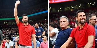 Novak Djokovic, missing in action at Shanghai Masters, attends EuroLeague basketball match with his father in Belgrade