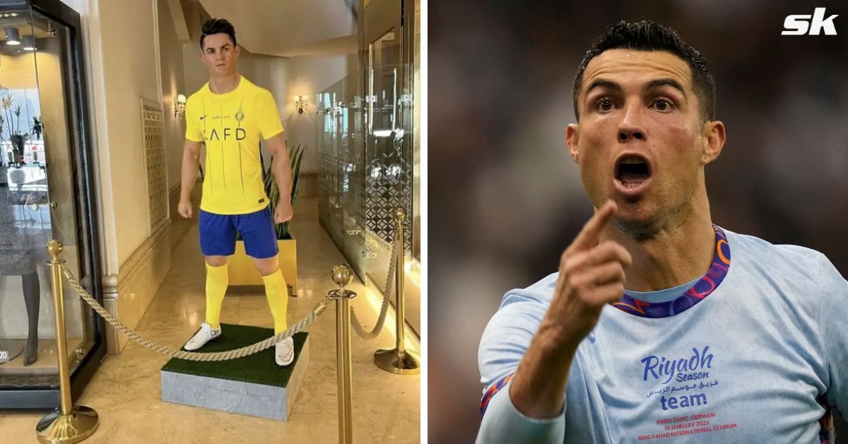 Cristiano Ronaldo was left stunned by his statue in Iran