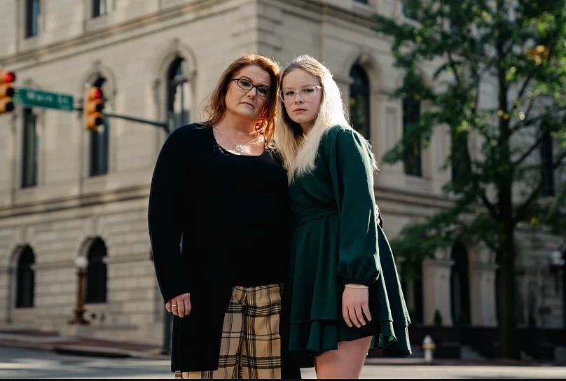 Becky Pepper-Jackson along with her mother Heather (Image credits: NBC news)