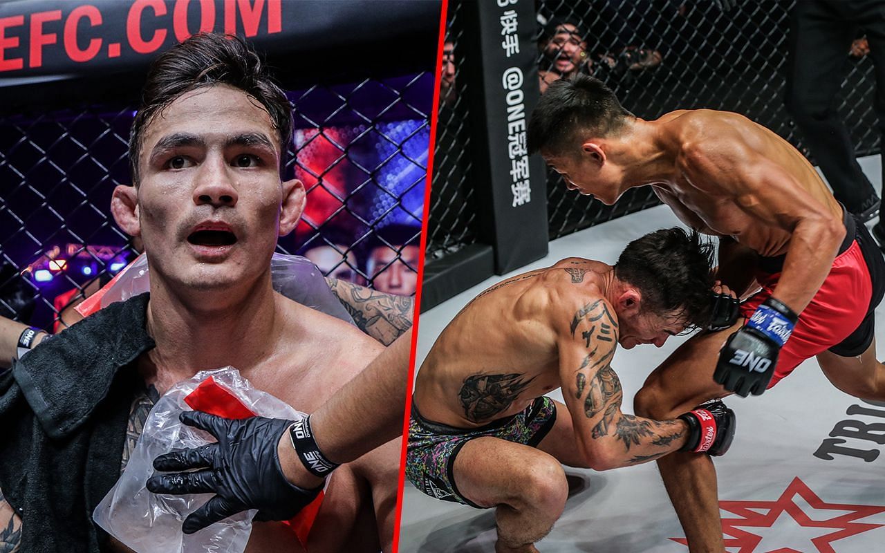 Thanh Le (left) and Le fighting Tang Kai (right) | Image credit: ONE Championship