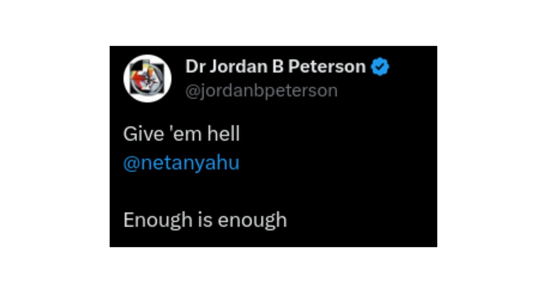 Jordan Peterson&#039;s post on X