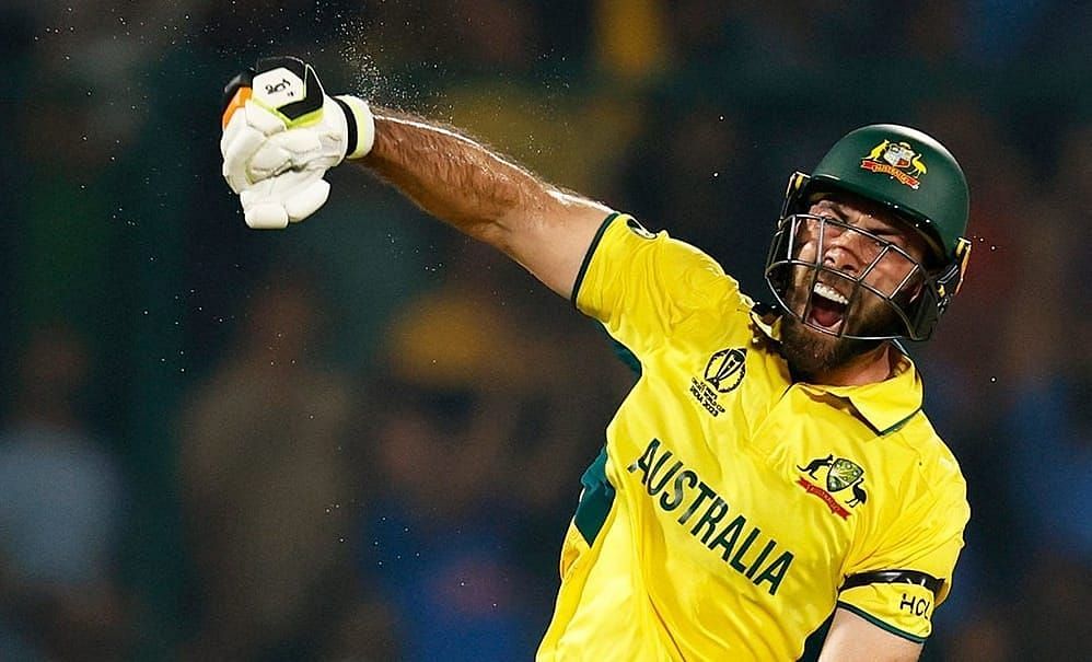 Glenn Maxwell pumped up after his ton [Getty Images]
